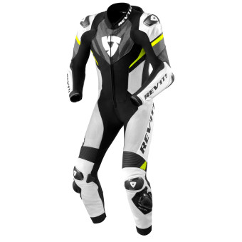 Mono Moto Cuero REV'IT Hyperspeed 2 Schwarz Grau