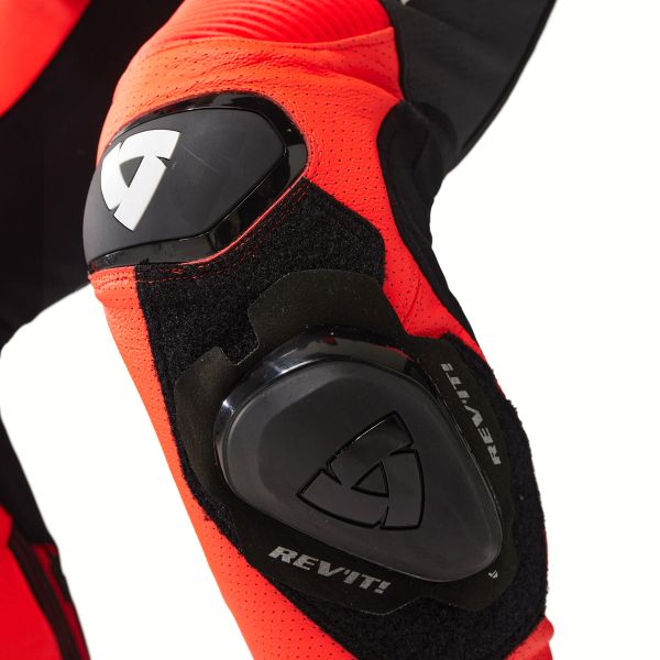 REV'IT One Piece Quantum 3 Anthracite Neon Red