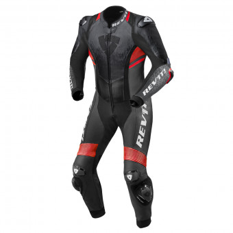 Mono Moto Cuero REV'IT Quantum 2 Antracita Neon Rojo