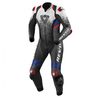 Mono Moto Cuero REV'IT Quantum 2 Blanco Azul