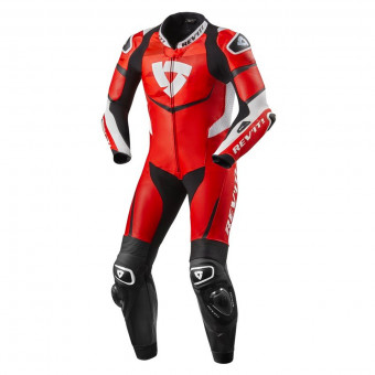 Mono Moto Cuero REV'IT Scorpio Rojo Blanco