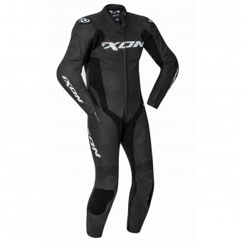 Mono Moto Cuero Ixon Falcon Negro Blanco
