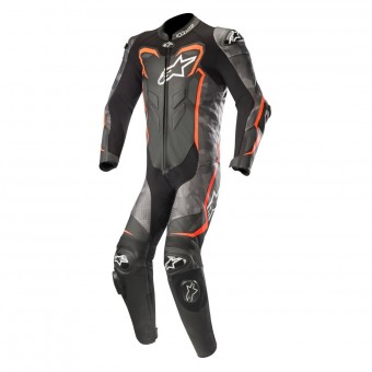 Mono Moto Cuero Alpinestars GP Plus V2 Camo Black Red Fluo