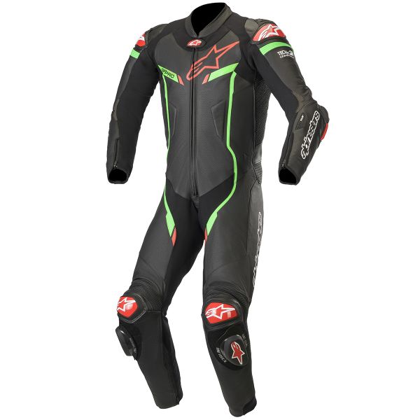 Mono Moto Cuero Alpinestars GP Pro V3 Tech-Air Compatible Black Green