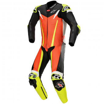 Mono Moto Cuero Alpinestars GP Tech V3 Tech-Air Compatible Red Yellow Black Fluo