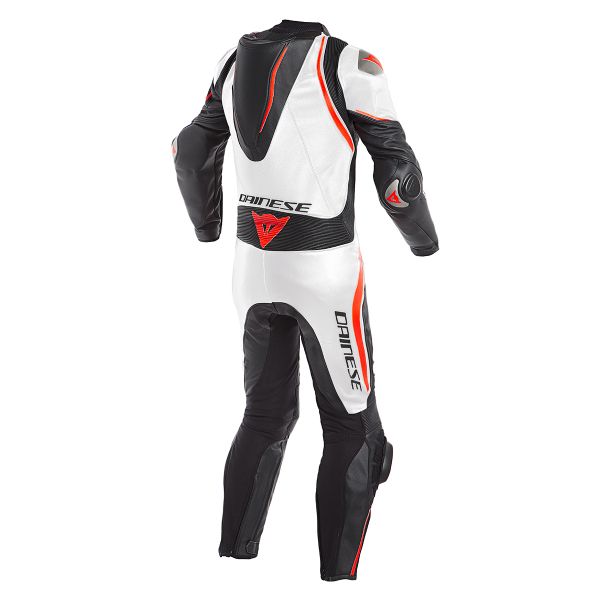 Dainese Laguna Seca 4 1PC Perforated Black White Fluo Red