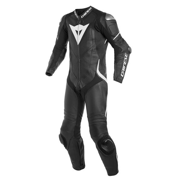 Mono Moto Cuero Dainese Laguna Seca 4 1PC Perforated Black White