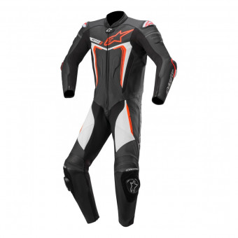 Mono Moto Cuero Alpinestars Motegi V3 Black Red Fluo White