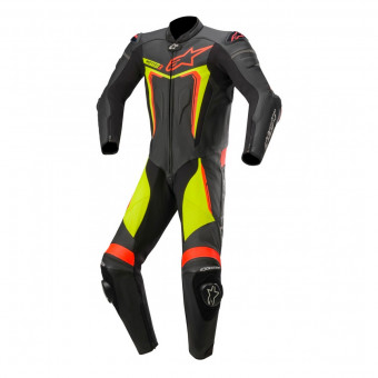 Mono Moto Cuero Alpinestars Motegi V3 Black Yellow Fluo Red