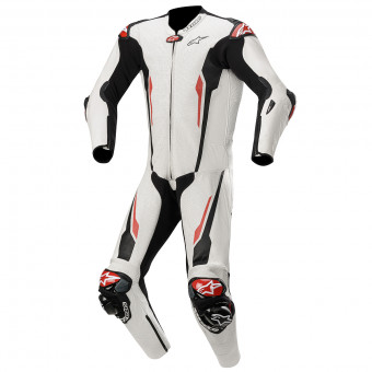 Mono Moto Cuero Alpinestars Racing Absolute Tech-Air Compatible White Black