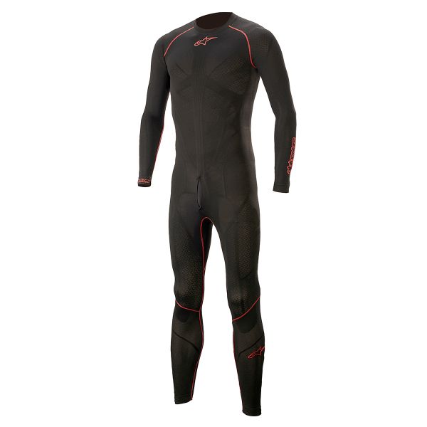 Mono Moto Cuero Alpinestars Traje interior Ride Tech Lite 1 PC Negro Rojo Mono Moto Cuero Alpinestars Traje interior Ride Tech Lite 1 PC Negro Rojo