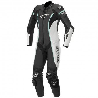 Mono Moto Cuero Alpinestars Stella Missile Tech-Air Compatible Black White Teal