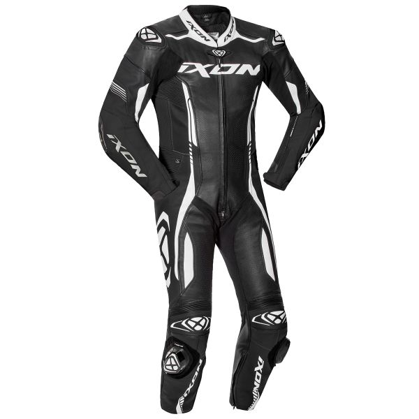 Mono Moto Cuero Ixon Vortex 2 Negro Blanco