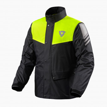 Cazadoras y chaquetas lluvia REV'IT Nitric 3 H2O Black Neon Yellow