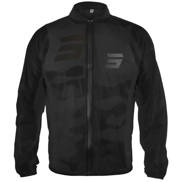 Ropa Lluvia Moto SHOT Chaqueta cortaviento elstica Negro