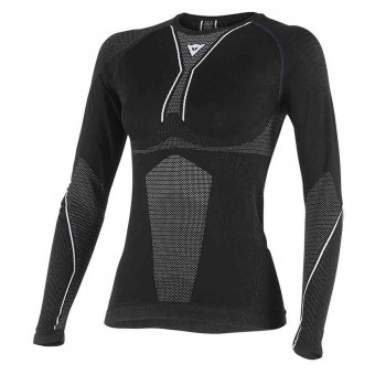 Camiseta trmica Dainese D-Core Dry Tee LS Lady Black White