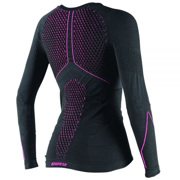 Dainese D-Core Thermo Tee LS Lady Black Pink