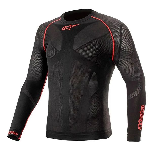 Camiseta térmica Alpinestars Ride Tech V2 Top Manga Larga Verano Negro Rojo Camiseta térmica Alpinestars Ride Tech V2 Top Manga Larga Verano Negro Rojo