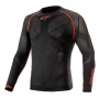 Camiseta trmica Alpinestars Ride Tech V2 Top Manga Larga Verano Negro Rojo