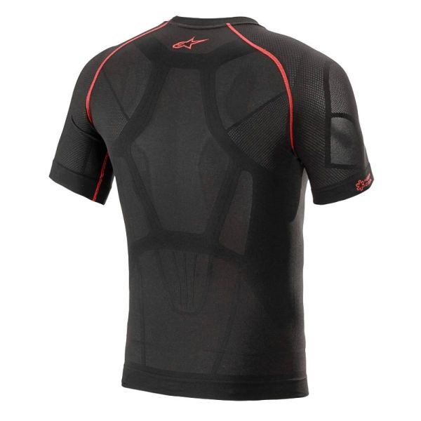 Alpinestars Ride Tech V2 Top Manga Corta Verano Negro Rojo