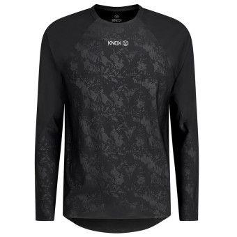Camiseta térmica Knox Camiseta interior de doble capa activa, manga larga, negra Camiseta térmica Knox Camiseta interior de doble capa activa, manga larga, negra