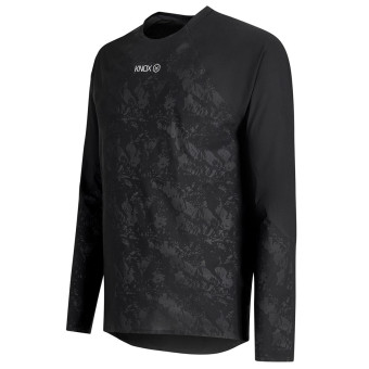 Knox Camiseta interior de doble capa activa, manga larga, negra