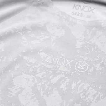 Knox Camiseta interior de doble capa activa, manga larga, gris