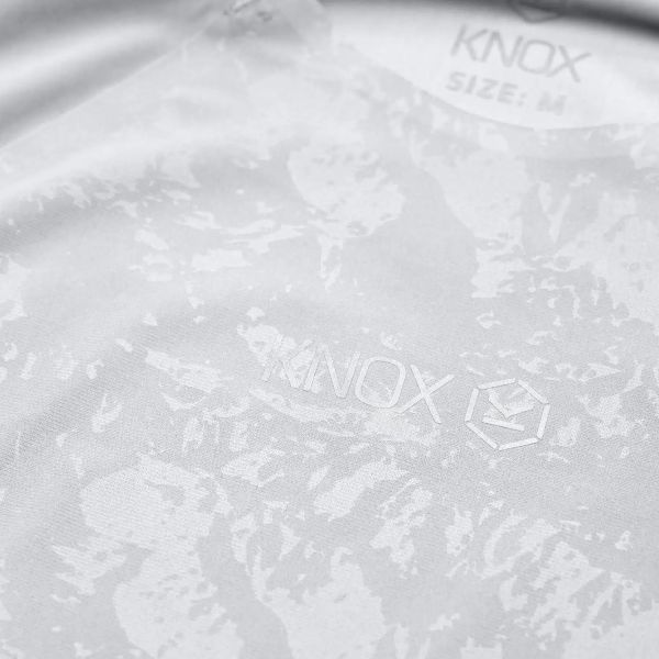 Knox Camiseta interior de doble capa activa, manga larga, gris