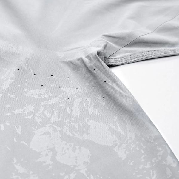 Knox Camiseta interior de doble capa activa, manga larga, gris