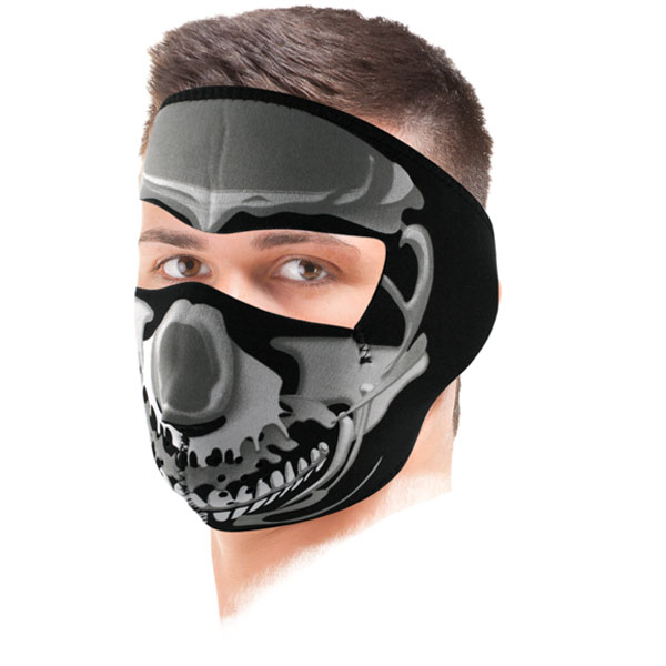 Mscara Zanheadgear Chrome Skull Mask