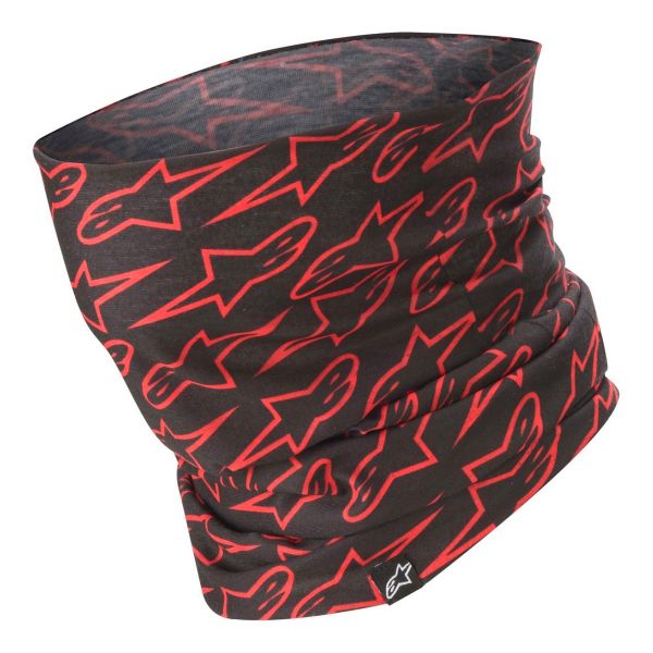Braga Moto Alpinestars Astars Neck Tube Negro Rojo Fluo Braga Moto Alpinestars Astars Neck Tube Negro Rojo Fluo