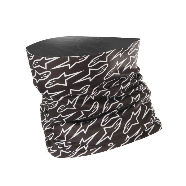 Braga Moto Alpinestars Astars Tubo Cuello Negro Blanco