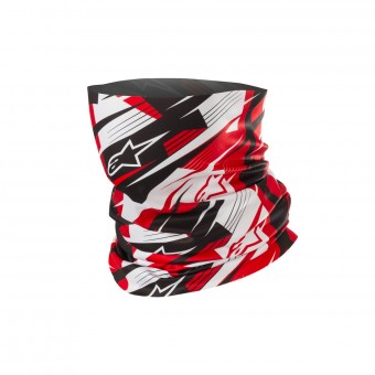 Braga Moto Alpinestars Blurred Neck Tube Negro Blanco Rojo Braga Moto Alpinestars Blurred Neck Tube Negro Blanco Rojo
