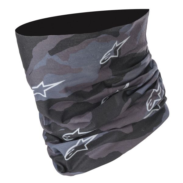 Braga Moto Alpinestars Tubo de cuello táctico Negro Gris alquitrán Braga Moto Alpinestars Tubo de cuello táctico Negro Gris alquitrán