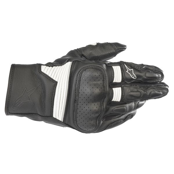 Guantes moto Alpinestars Axis Leather Black White