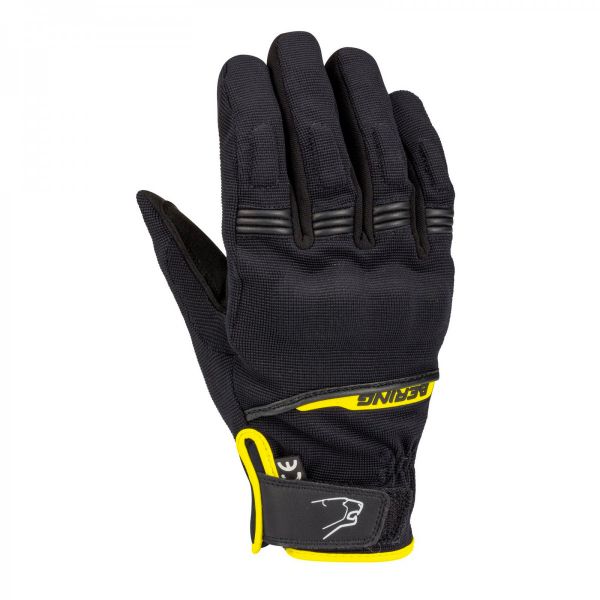 Guantes moto Bering Borneo Negro Fosforescente
