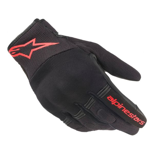 Guantes moto Alpinestars Guante de cobre Negro Rojo Fluo Guantes moto Alpinestars Guante de cobre Negro Rojo Fluo