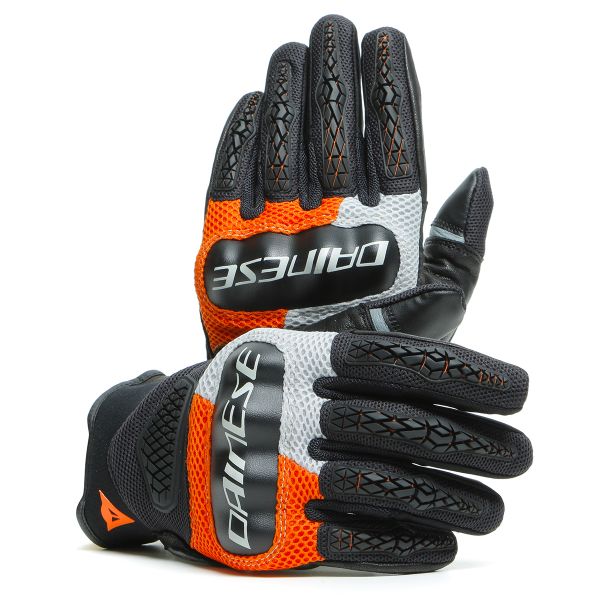 Guantes moto Dainese D-Explorer 2 Glacier Grey Orange Black