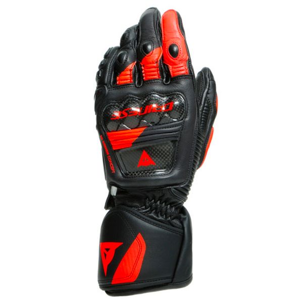 Guantes moto Dainese Druid 3 Black Fluo Red