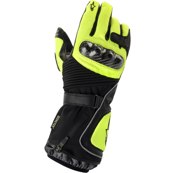 Guantes moto Alpinestars Jet Road Gore-Tex Negro Amarillo Fluo