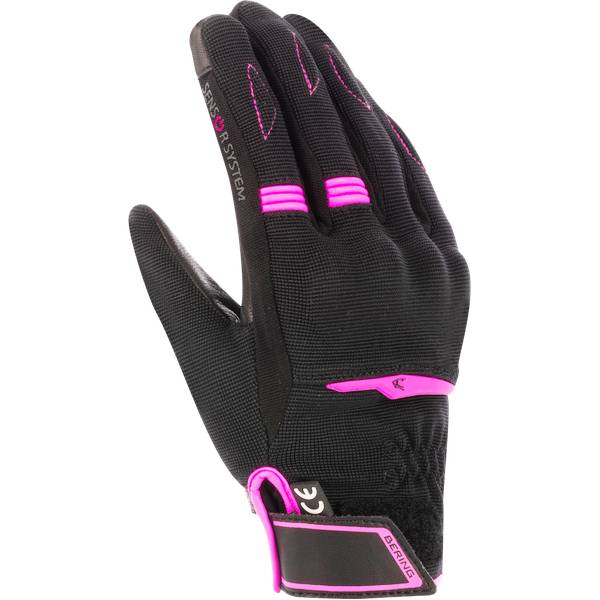 Guantes moto Bering Lady Fletcher Evo Black Fuchsia