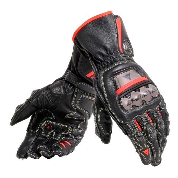Guantes moto Dainese Full Metal 6 Black Red Fluo