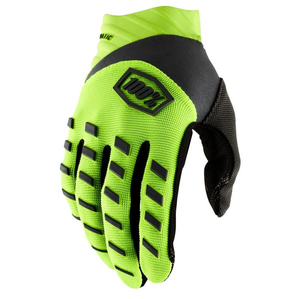 Guantes moto 100% Airmatic Neon Yellow Black
