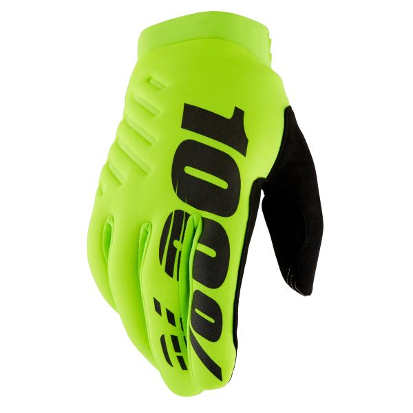 Guantes moto 100% Brisker Neon Yellow