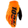 Guantes moto 100% Brisker Orange Fluo