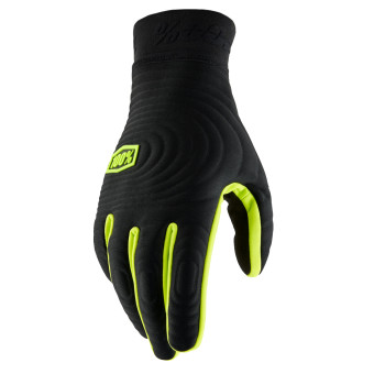 Guantes moto 100% Brisker Xtreme Black Neon Yellow