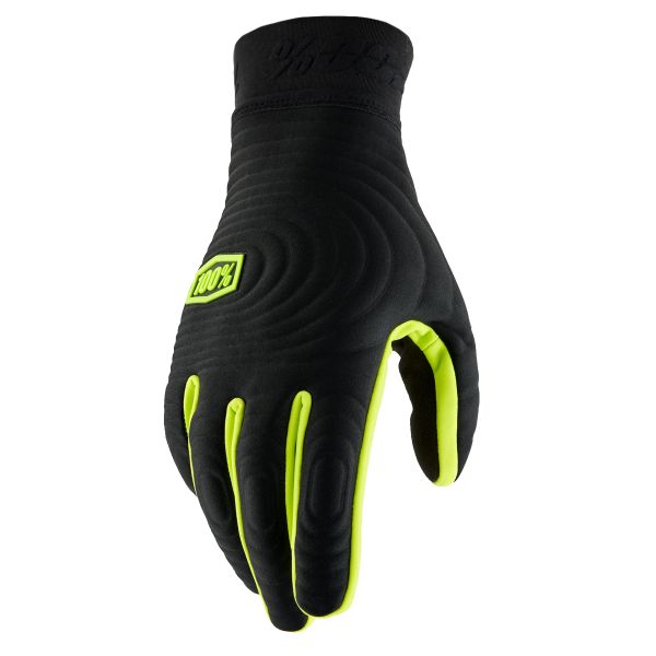 Guantes moto 100% Brisker Xtreme Black Neon Yellow