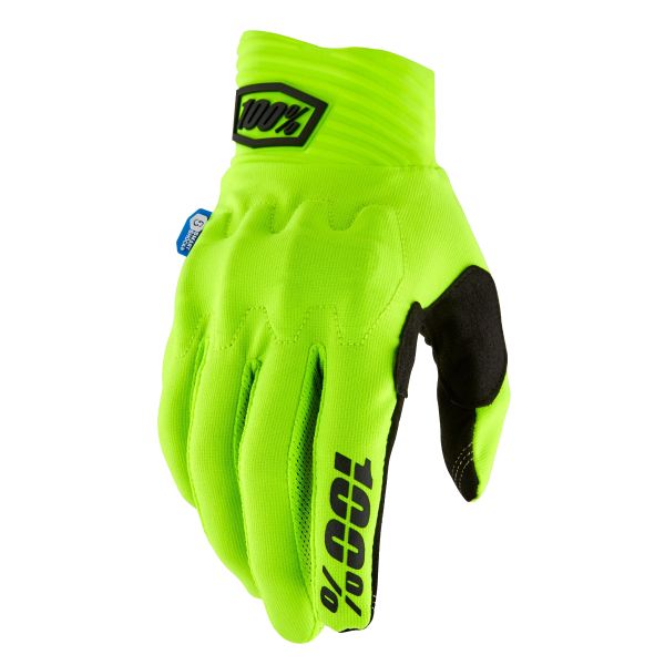 Guantes moto 100% Cognito Smart Shock Neon Yellow