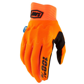 Guantes moto 100% Cognito Smart Shock Orange Fluo