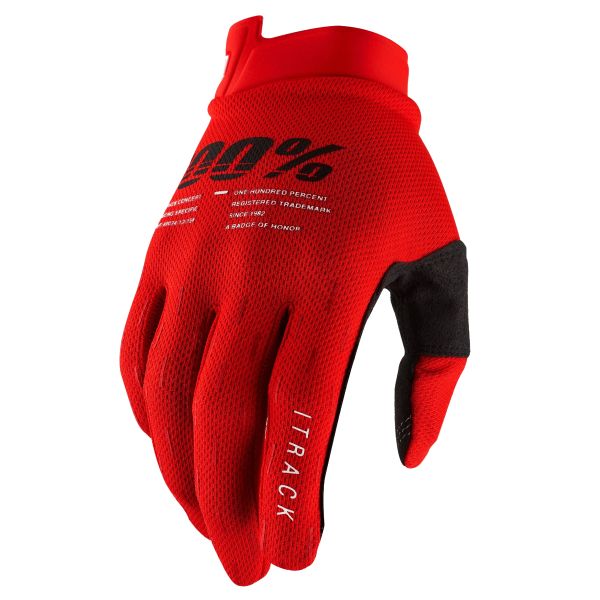 Guantes moto 100% Itrack Red